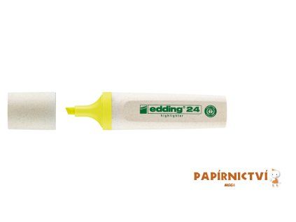 Zvýrazňovač EDDING 24 EcoLine, neonově žlutý