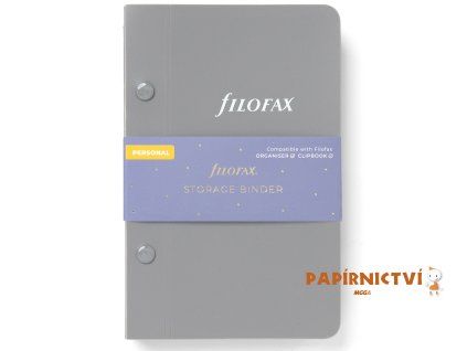 Filofax, Archivační pořadač na Diářové náplně Osobní šedá