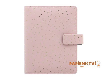 Filofax, Diář Confetti, rose quartz, kapesní