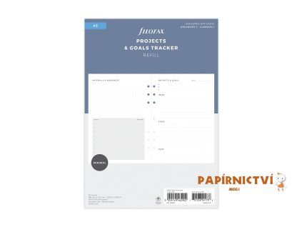 Filofax, Náplň A5, plánování projektů
