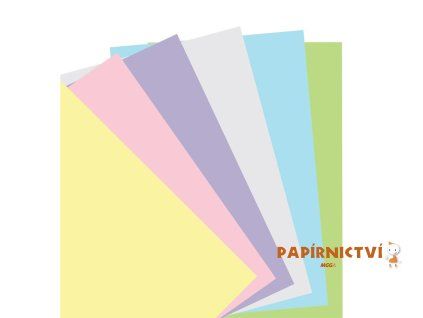 Filofax, Papíry pro diáře, čisté, A5, mix pastelových barev
