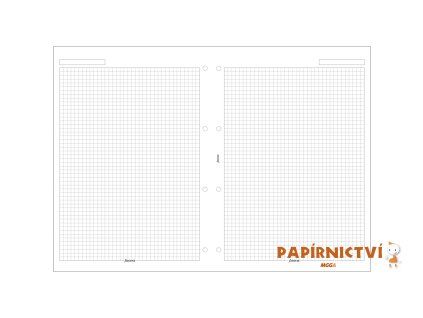 Filofax, Papíry pro diáře, čtverečkované, A4, bílá