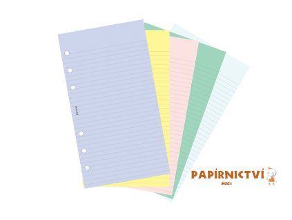 Filofax, Papíry pro diáře, osobní, mix barev