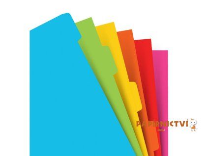 Filofax, Rozřazovače pro diáře, A5, mix barev