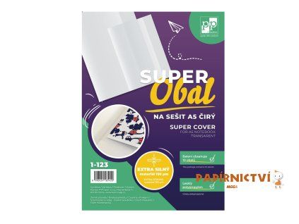 SUPEROBAL na sešit A5 čirý bal.10ks 150 mic 1-123