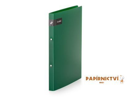 Pořadač PP A4 2kr. Classic zelená 2-12522