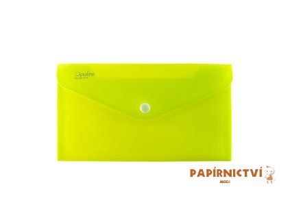 Psaníčko s drukem DL Opaline zelená limetka 2-368