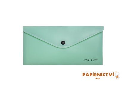 Psaníčko s drukem DL PASTELINI zelená 2-460