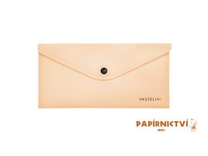Psaníčko s drukem DL PASTELINI meruňková 2-461