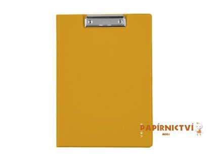Dvojdeska A4 plast VERDE hořčice 5-498