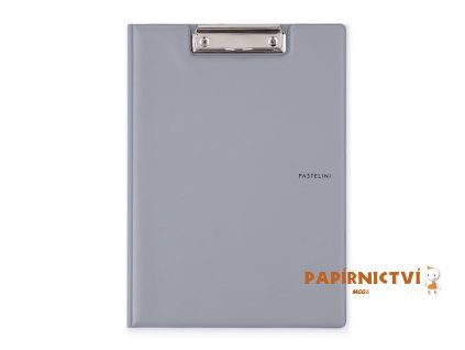Dvojdeska A4 plast PASTELINI šedá 5-599