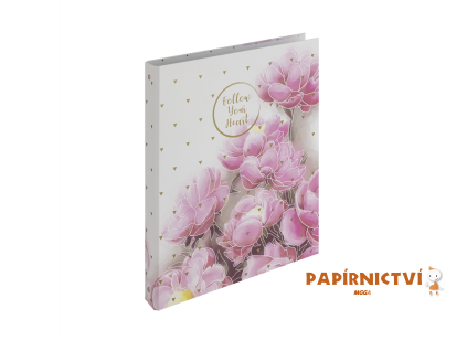 Pořadač A4 lamino R25-4kr. Romantic magnolie 7-263