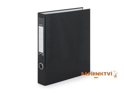 Pořadač A4 lamino D25-4kr. Classic černá 7-372