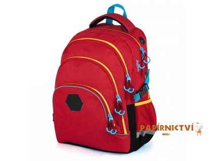 Studentský batoh OXY SCOOLER Red 8-40420