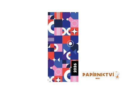 Diář PVC měsíční 2026 Fashion 8-68125