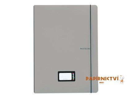 Sešit PP Oxybook A5 40 listů PASTELINI šedá 8-971