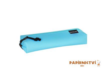 Etue PU široká + elastic PASTELINI modrá       9-85024