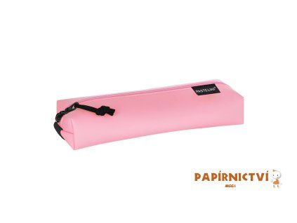 Etue PU široká + elastic PASTELINI růžová 9-85124
