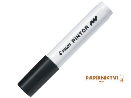 Akrylový popisovač Pilot Pintor, hrot M - černý