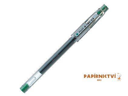 Pilot, Gelový roller G-TEC-C4, 0.4, (F) tenký, zelená