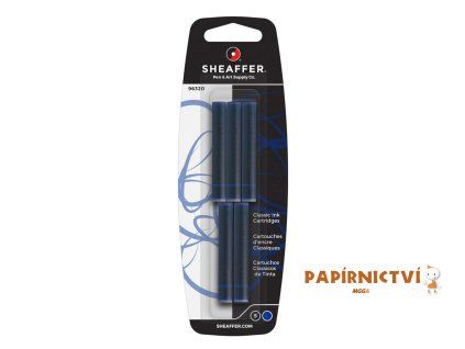 Sheaffer, Bombičky do plnicích per, 5 ks, modrá, blistr