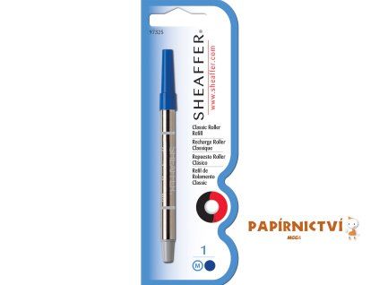 Sheaffer, Náplň do Rollerů, (M) střední, modrá, blistr
