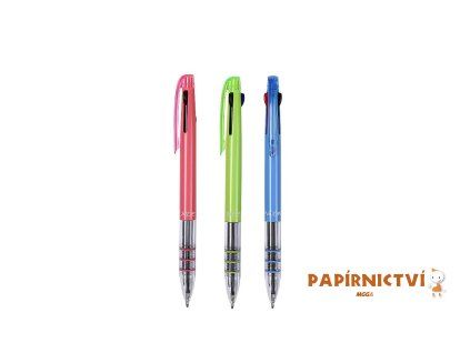 Kuličkové pero CONCORDE Trio Plus, 0,7mm, 3barevné, asort A4672