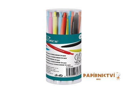 Kuličkové pero CONCORDE Drupy, 0,6mm, dóza, asort A4695