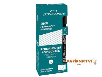 Popisovač CONCORDE OHP M, permanentní, 1-1,5mm, modrá A65730