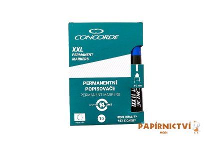 Popisovač CONCORDE 11 XXL, permanentní, 1-4mm, modrá A65744