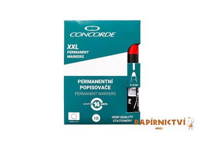 Popisovač CONCORDE 11 XXL, permanentní, 1-4mm, červená A65746