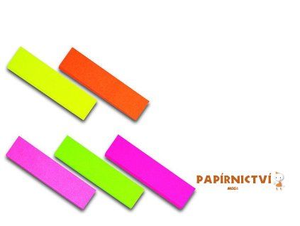 Samolepicí záložky CONCORDE 12 x 50mm, 5 x 100 listů, závěs, neon barevné A0983