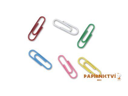 Dopisní spony CONCORDE 33mm, 100ks, barevné A65485