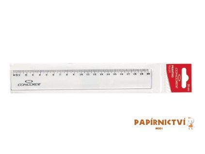 Pravítko CONCORDE 20cm, závěs, transparentní A65571