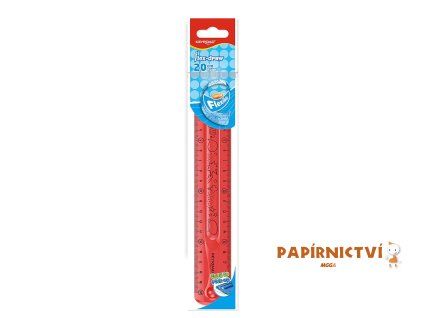 Pravítko KEYROAD Flexi, 20cm, červené A661-1