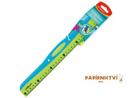 Pravítko KEYROAD 30cm, Easy liner, závěs, asort A652