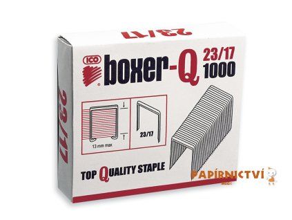Sešívací spony BOXER-Q 23/17, 1000 ks