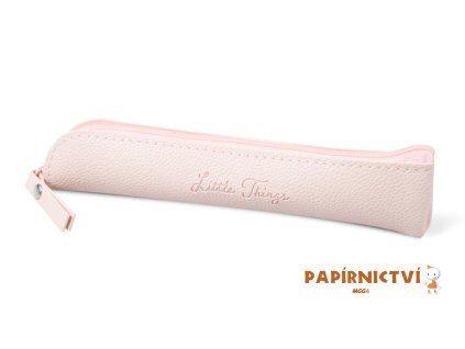 Gifty - Penál etue šikmá Little things salmon 4x20cm 8071395