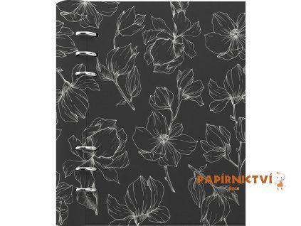 FILOFAX Clipbook Magnolia charcoal, A5, černá/bílá