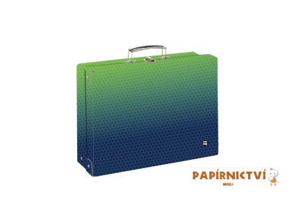 Kufřík lamino hranatý A4 OXY NEXT Ombre Green 6-09826