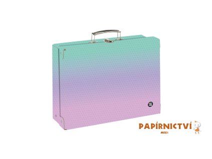 Kufřík lamino hranatý A4 OXY NEXT Ombre Pink 6-10026