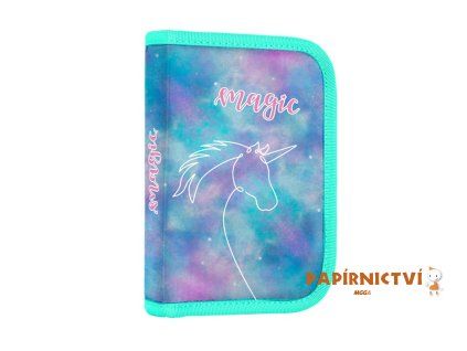 Penál 1 p. 2 chlopně, prázdný OXY GO Unicorn 7-88926