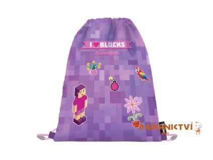 Sáček na cvičky Playworld Girl 8-88526