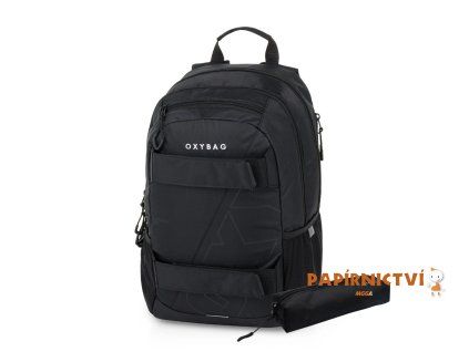 Studentský batoh + etue OXY SPORT Black 9-22826E