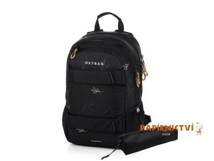 Studentský batoh + etue OXY SPORT Flowers 8-39724E