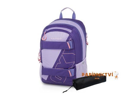Studentský batoh + etue OXY SPORT Half Violet 6-73326E