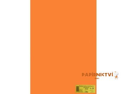 notes kreslici karton a4 gramaz 225 g 50 listu oranzovy