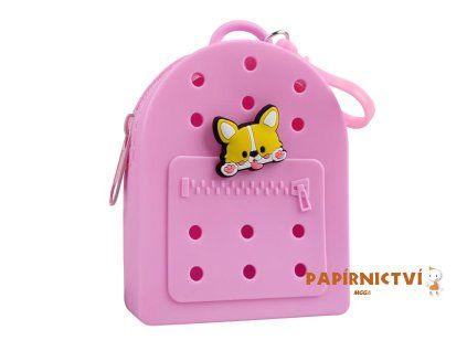 Gifty - Silikonová peněženka růžová +1 pin zdarma