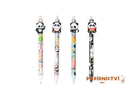 Kuličkové pero gumovací Panda, 0,5, modré 6001423