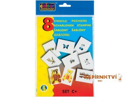 Set šablon k foukacím fixům C+ (hračky)